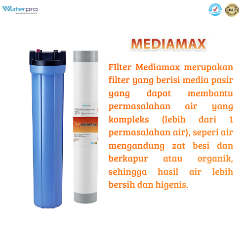Paket Komplit Filter Air Bersih Pleated Membran PF-5 dengan Housing 20 inch