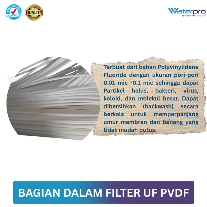 Filter Cartridge Air Bersih PVDF 10 Inch Waterpro