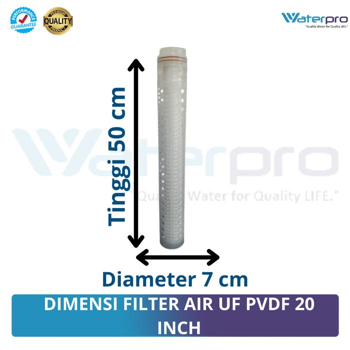 Filter Cartridge Air Bersih PVDF 20 Inch Waterpro