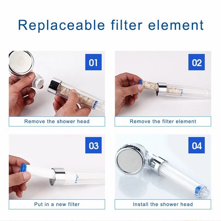 Shower head with filter