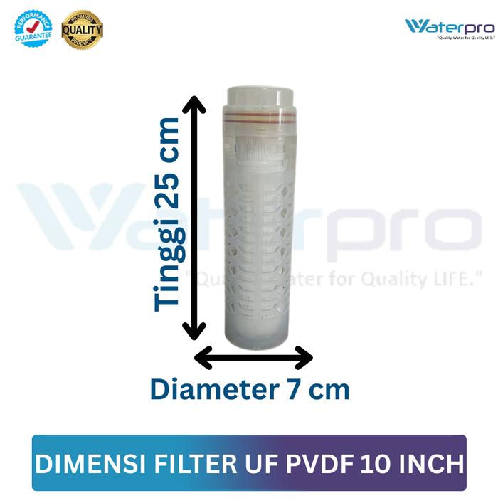 Paket Filter Air Bersih UF PVDF 10 inch Waterpro