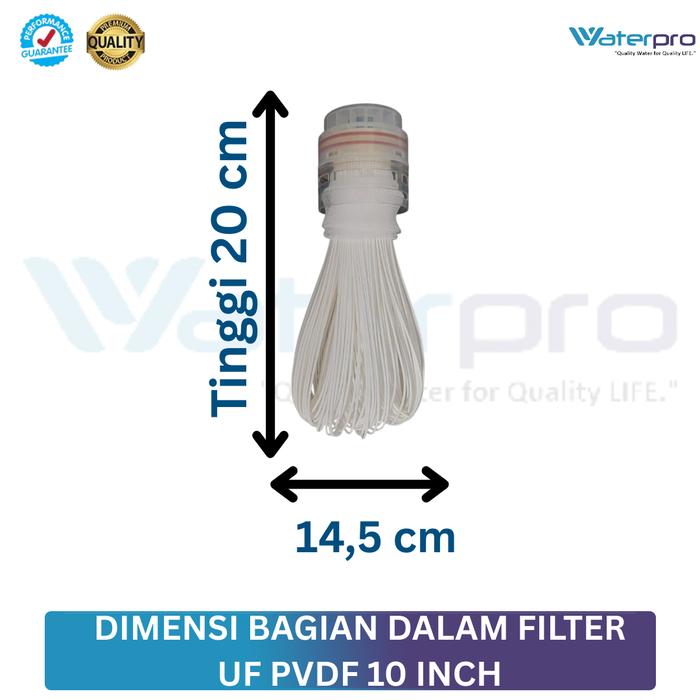 Paket Filter Air Bersih UF PVDF 10 inch Waterpro
