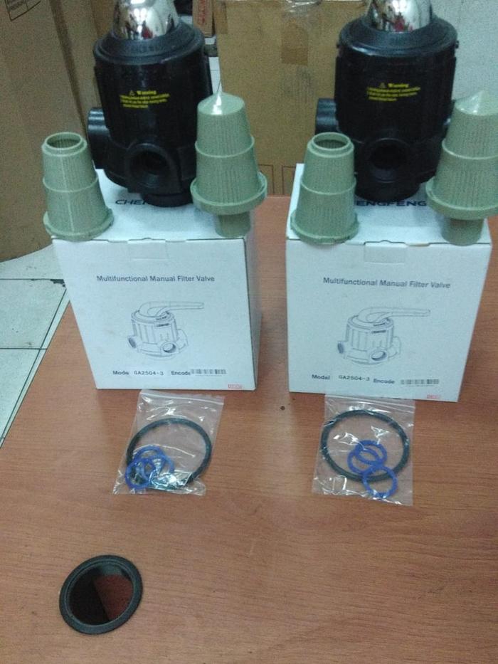 Kepala Tabung Filter Air Manual 3 Way Inlet/Outlet 1" Waterpro